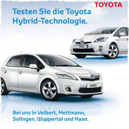 Toyotas neue Modelle, im luftigen, da umweltfreundlichen Farbklima visualisiert.